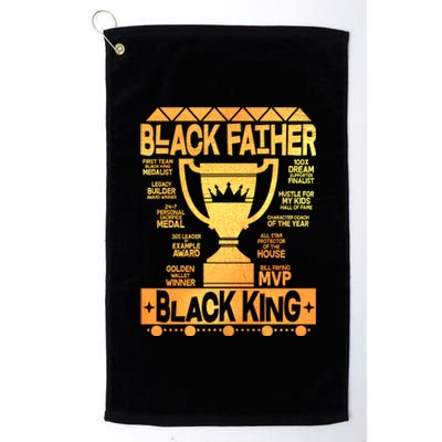 Black Father Black King Platinum Collection Golf Towel