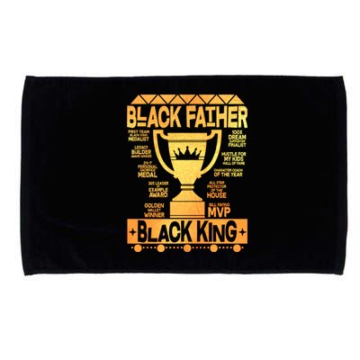 Black Father Black King Microfiber Hand Towel