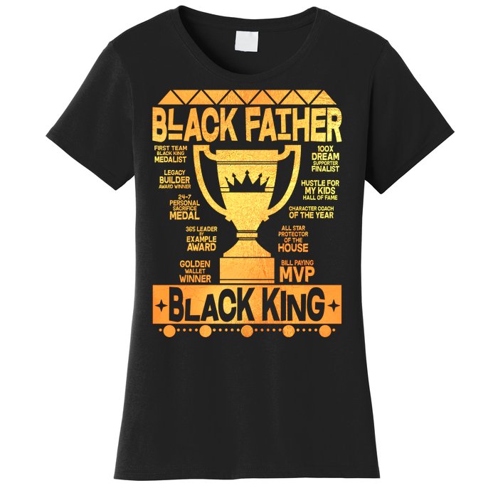 Black Father Black King Women's T-Shirt