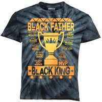 Black Father Black King Kids Tie-Dye T-Shirt