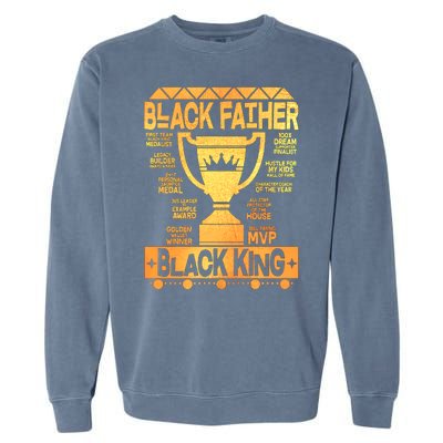 Black Father Black King Garment-Dyed Sweatshirt