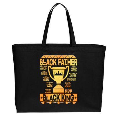 Black Father Black King Cotton Canvas Jumbo Tote