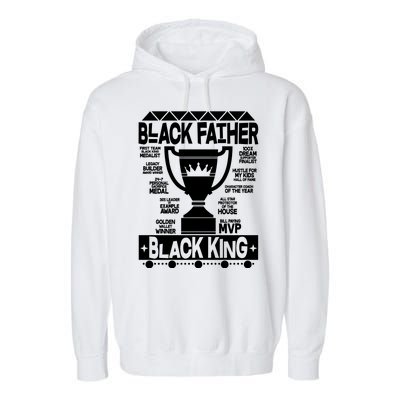 Black Father Black King Garment-Dyed Fleece Hoodie