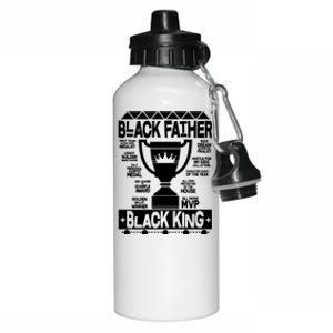 Black Father Black King Aluminum Water Bottle