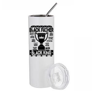 Black Father Black King Stainless Steel Tumbler