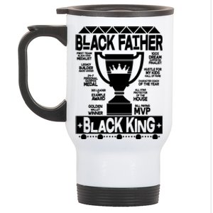 Black Father Black King Stainless Steel Travel Mug