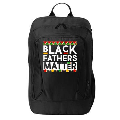 Black Fathers Matter Traditional Colors City Backpack