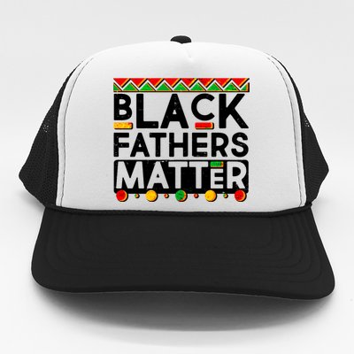 Black Fathers Matter Traditional Colors Trucker Hat