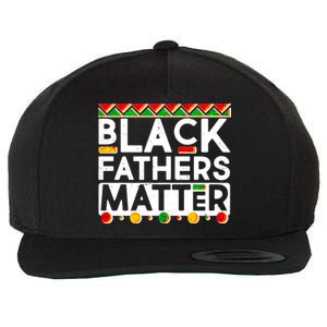 Black Fathers Matter Traditional Colors Wool Snapback Cap