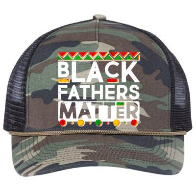 Black Fathers Matter Traditional Colors Retro Rope Trucker Hat Cap