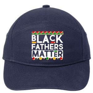 Black Fathers Matter Traditional Colors 7-Panel Snapback Hat