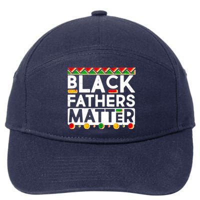 Black Fathers Matter Traditional Colors 7-Panel Snapback Hat