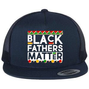 Black Fathers Matter Traditional Colors Flat Bill Trucker Hat