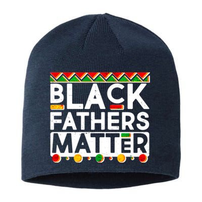 Black Fathers Matter Traditional Colors Sustainable Beanie