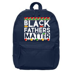 Black Fathers Matter Traditional Colors 16 in Basic Backpack