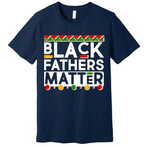 Black Fathers Matter Traditional Colors Premium T-Shirt