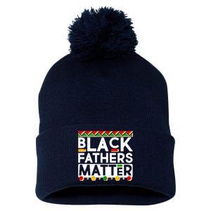 Black Fathers Matter Traditional Colors Pom Pom 12in Knit Beanie