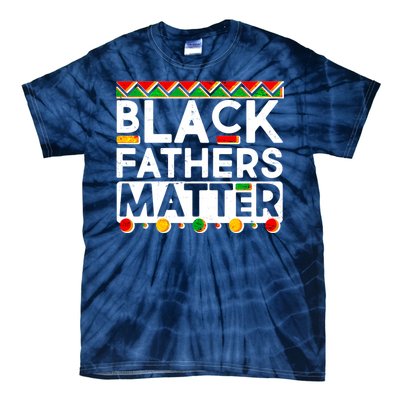 Black Fathers Matter Traditional Colors Tie-Dye T-Shirt