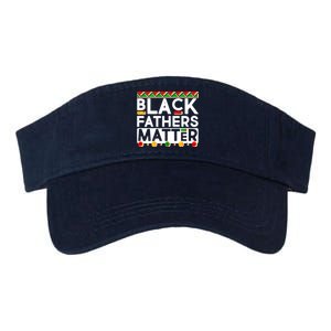 Black Fathers Matter Traditional Colors Valucap Bio-Washed Visor