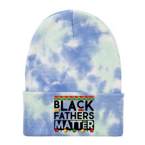 Black Fathers Matter Traditional Colors Tie Dye 12in Knit Beanie