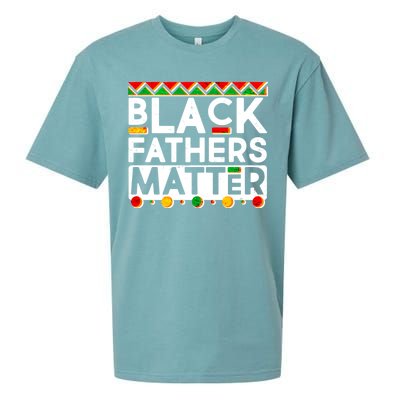 Black Fathers Matter Traditional Colors Sueded Cloud Jersey T-Shirt