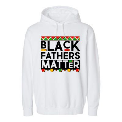 Black Fathers Matter Traditional Colors Garment-Dyed Fleece Hoodie