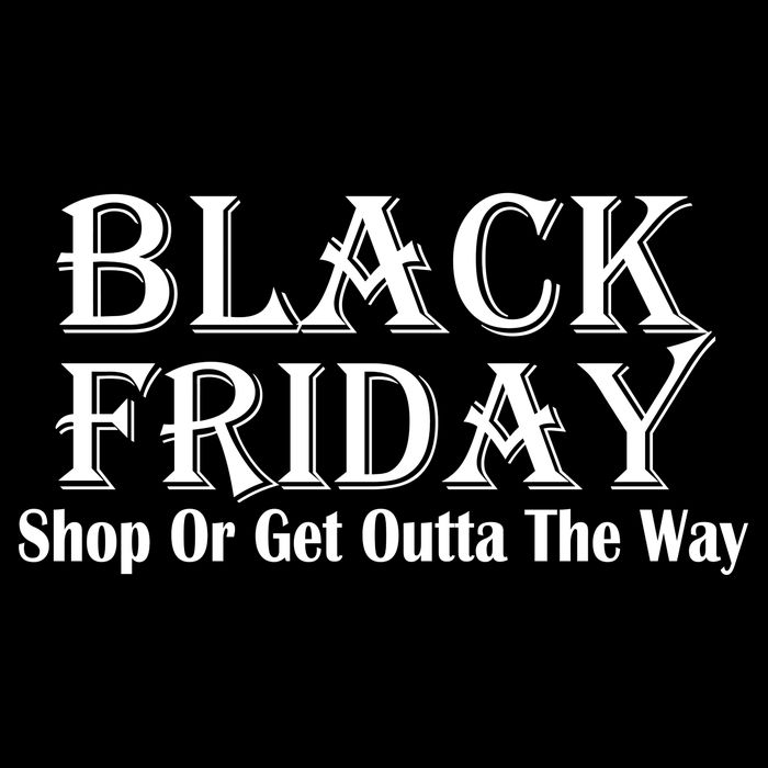 Black Friday Get Out Of The Way Drawstring Bag