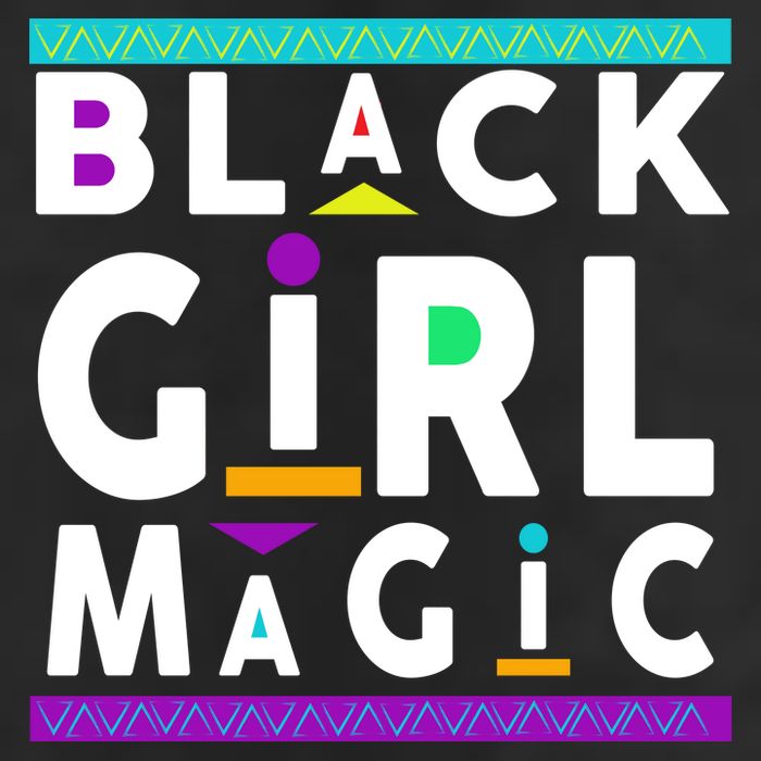 Black Girl Magic 7 Panel Mesh Trucker Snapback Hat