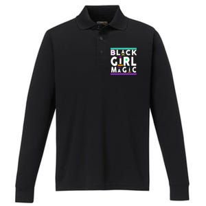 Black Girl Magic Performance Long Sleeve Polo