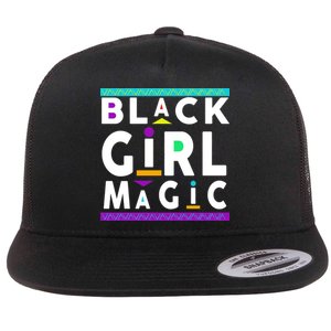 Black Girl Magic Flat Bill Trucker Hat