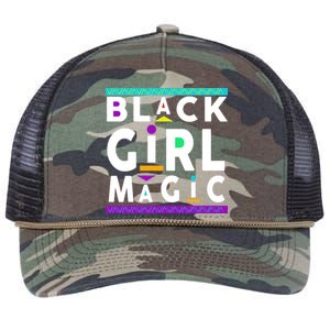 Black Girl Magic Retro Rope Trucker Hat Cap