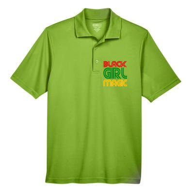 Black Girl Magic Colorful Imprint Men's Origin Performance Pique Polo