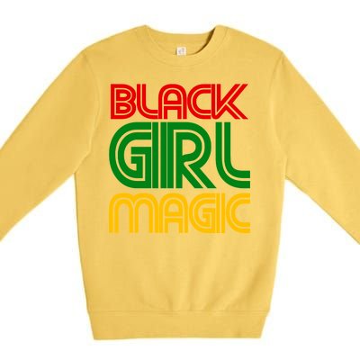 Black Girl Magic Colorful Imprint Premium Crewneck Sweatshirt