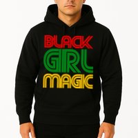 Black Girl Magic Colorful Imprint Hoodie