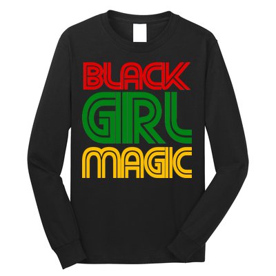 Black Girl Magic Colorful Imprint Long Sleeve Shirt