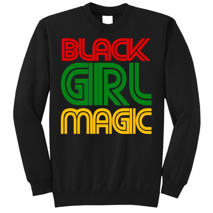 Black Girl Magic Colorful Imprint Sweatshirt