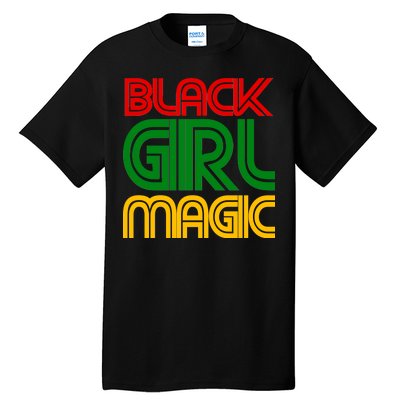 Black Girl Magic Colorful Imprint Tall T-Shirt