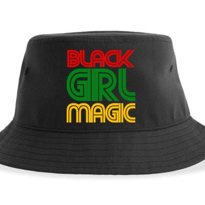 Black Girl Magic Colorful Imprint Sustainable Bucket Hat