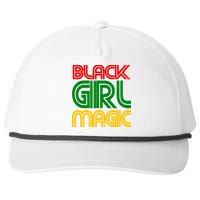 Black Girl Magic Colorful Imprint Snapback Five-Panel Rope Hat