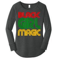 Black Girl Magic Colorful Imprint Women's Perfect Tri Tunic Long Sleeve Shirt