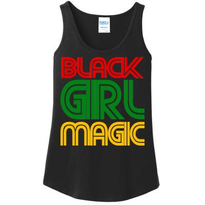 Black Girl Magic Colorful Imprint Ladies Essential Tank