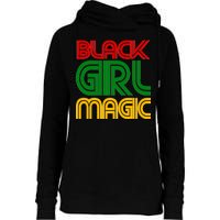 Black Girl Magic Colorful Imprint Womens Funnel Neck Pullover Hood