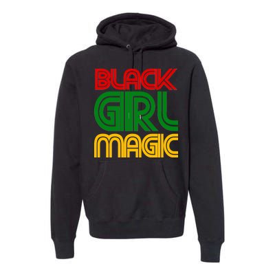 Black Girl Magic Colorful Imprint Premium Hoodie