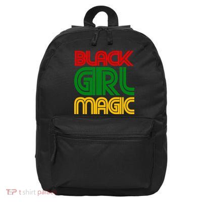 Black Girl Magic Colorful Imprint 16 in Basic Backpack