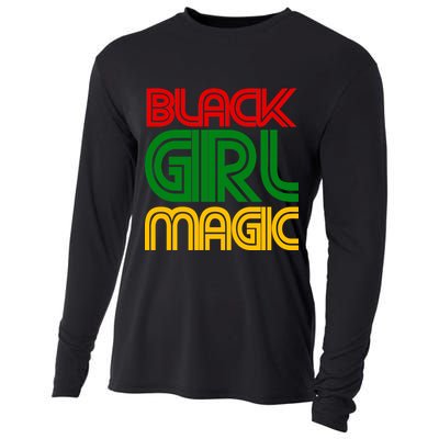 Black Girl Magic Colorful Imprint Cooling Performance Long Sleeve Crew