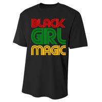 Black Girl Magic Colorful Imprint Performance Sprint T-Shirt