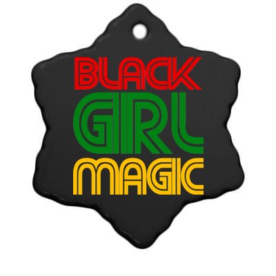 Black Girl Magic Colorful Imprint Ceramic Star Ornament