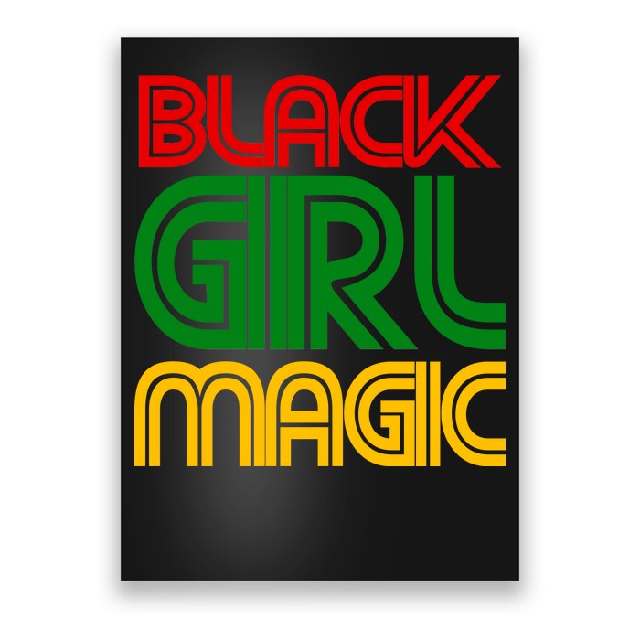 Black Girl Magic Colorful Imprint Poster