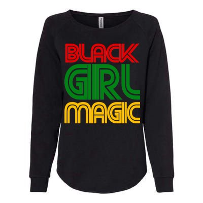 Black Girl Magic Colorful Imprint Womens California Wash Sweatshirt