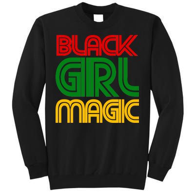 Black Girl Magic Colorful Imprint Tall Sweatshirt